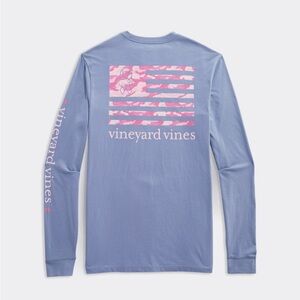 Vineyard Vines Flag LS Pocket Tee